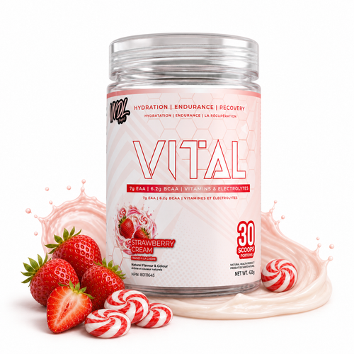VITAL EAA recovery drink in Strawberry Cream