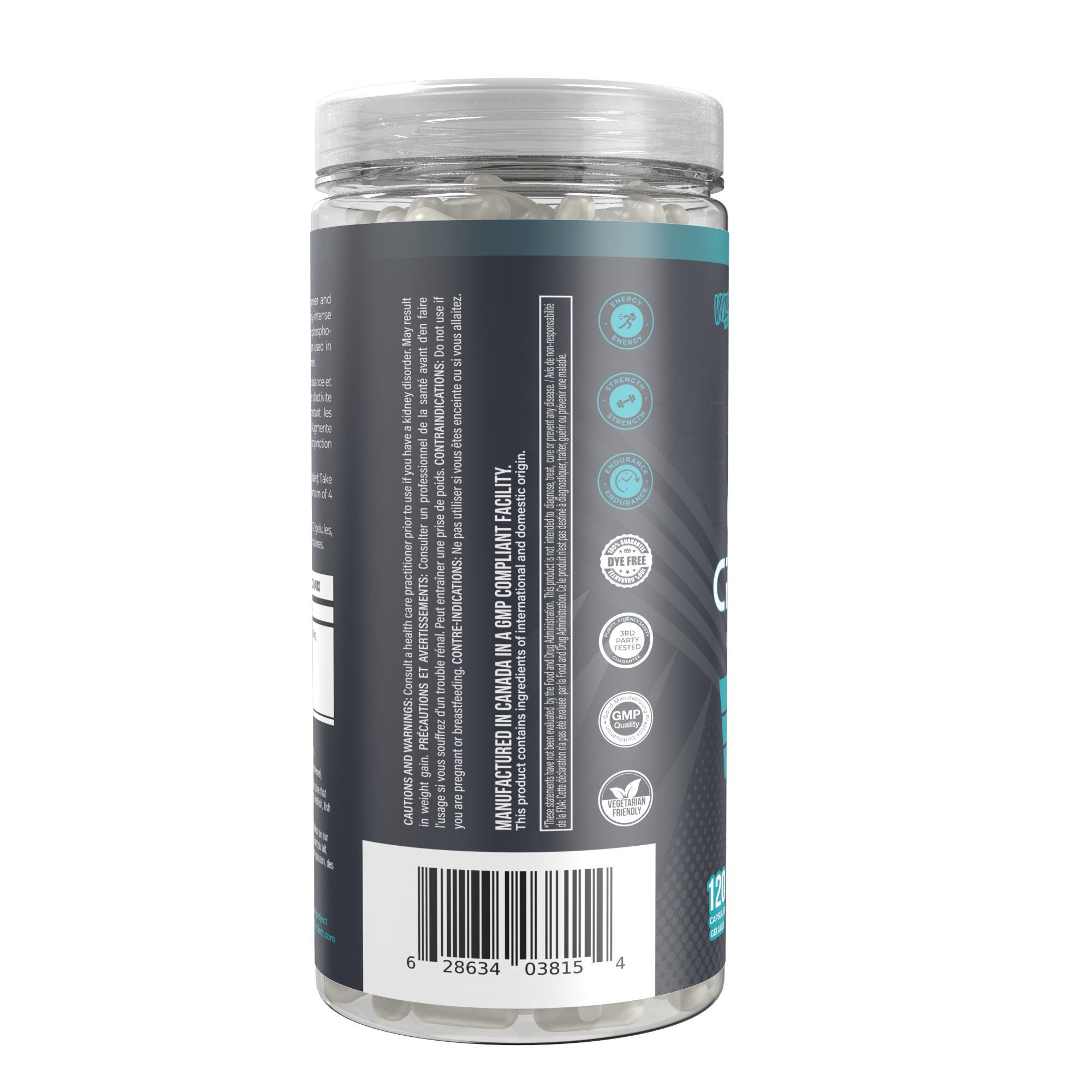 CLEAN CREATINE CAPSULES - PURE CREATINE HCL